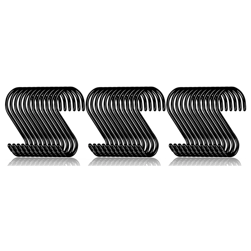 36 Pack 6 Inch Large Heavy Duty S Hooks For Hanging, Non Slip Rubber Coated S Hooks,Steel Metal Hooks For Hanging
36 Pack 6 Inch Large Heavy Duty S Hooks For Hanging, Non Slip Rubber Coated S Hooks,Steel Metal Hooks For Hanging