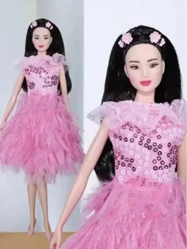 1/6 Doll Clothes Pink Sequin Evening Dress For Barbie Outfits For Barbie Dollhouse Accessories Tassels Gown Kids Toy Gift 11.5"
1/6 Doll Clothes Pink Sequin Evening Dress For Barbie Outfits For Barbie Dollhouse Accessories Tassels Gown Kids Toy Gift 11.5"