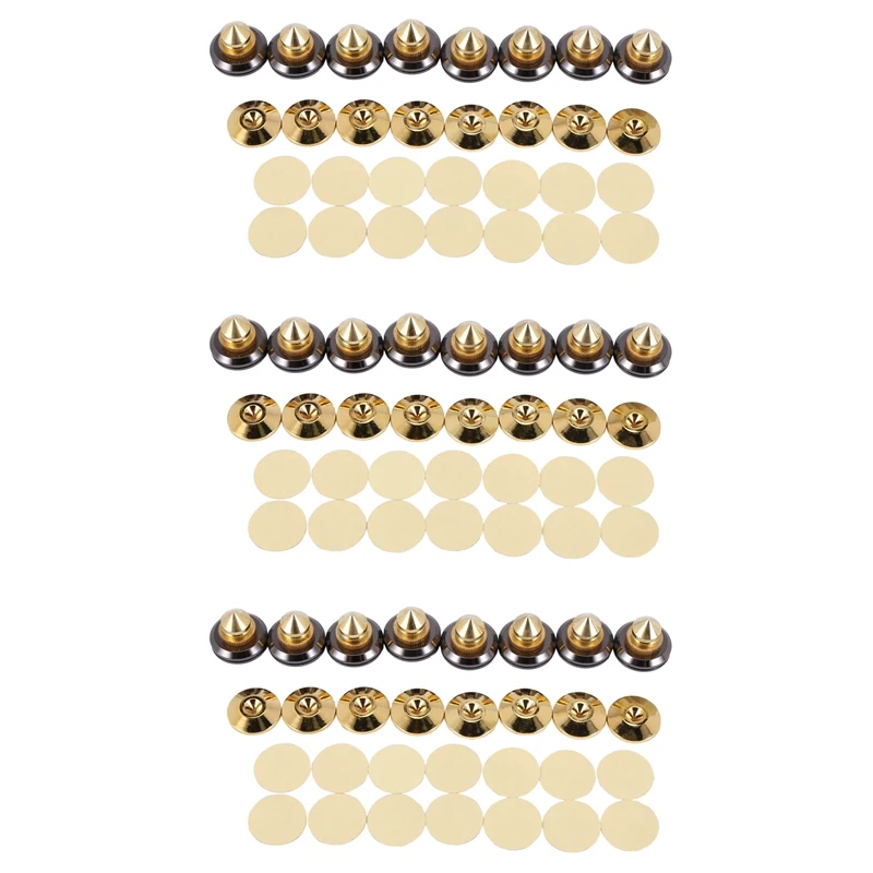 24 Set Golden-Plated Speaker Spikes, Speaker Stands CD Audio Subwoofer Amplifier Turntable Isolation Feet
24 Set Golden-Plated Speaker Spikes, Speaker Stands CD Audio Subwoofer Amplifier Turntable Isolation Feet