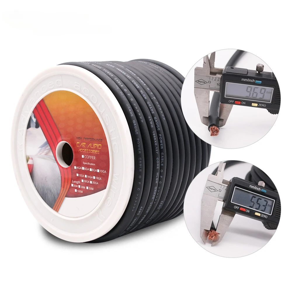 China new speaker refit cable electrical 4/6/8/10GA pure copper PVC car audio power cable wire
China new speaker refit cable electrical 4/6/8/10GA pure copper PVC car audio power cable wire