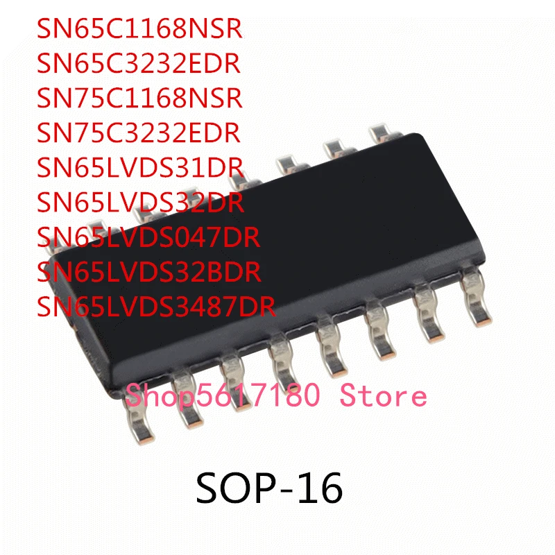 10PCS SN65C1168NSR SN65C3232EDR SN75C1168NSR SN75C3232EDR SN65LVDS32DR SN65LVDS31DR SN65LVDS047DR SN65LVDS32BDR SN65LVDS3487DR
10PCS SN65C1168NSR SN65C3232EDR SN75C1168NSR SN75C3232EDR SN65LVDS32DR SN65LVDS31DR SN65LVDS047DR SN65LVDS32BDR SN65LVDS3487DR