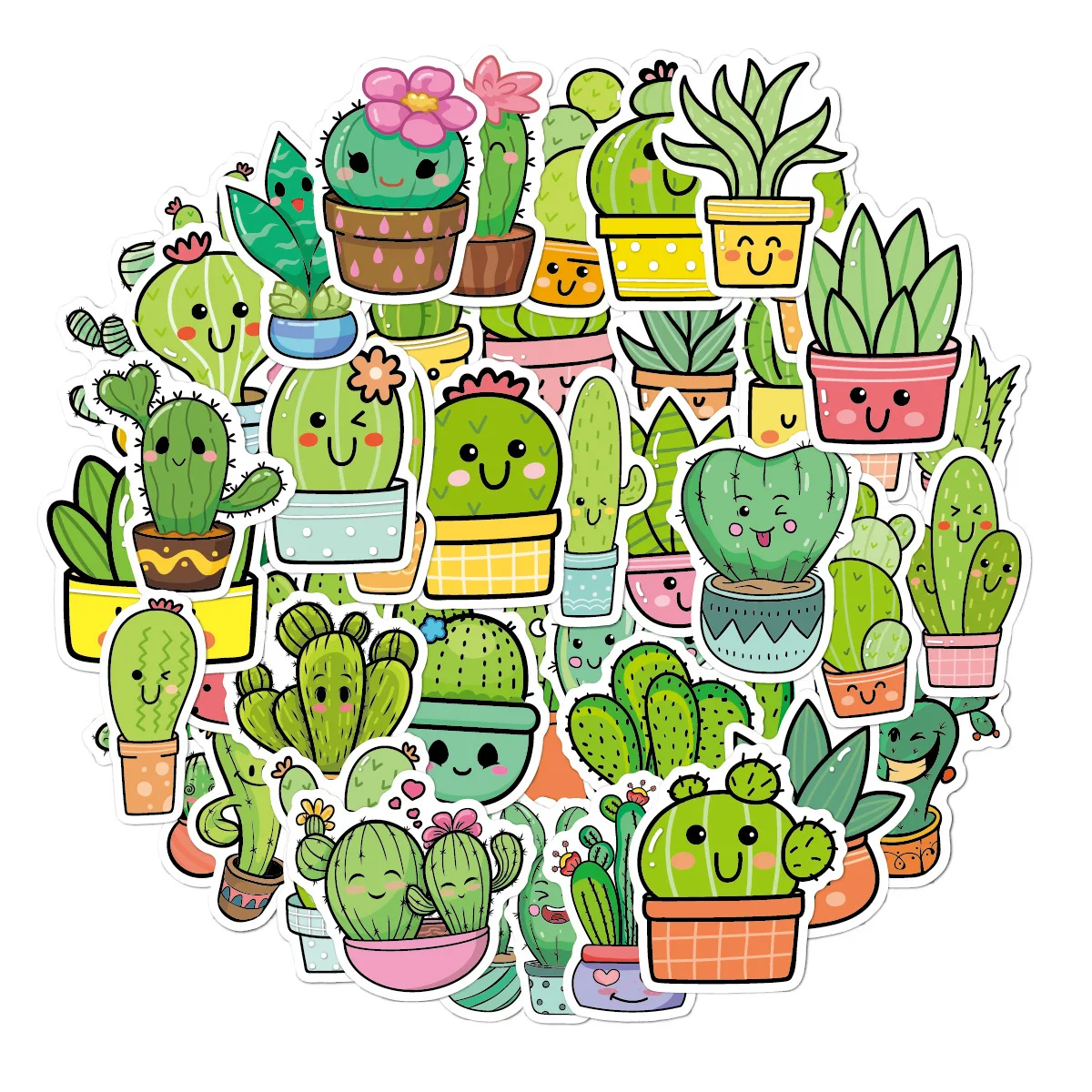 Cacti Cute Cartoon Art Aesthetic Stickers Graffiti Decals Laptop Phone Scrapbook Car Luggage Waterproof Kids Toy Sticker
Cacti Cute Cartoon Art Aesthetic Stickers Graffiti Decals Laptop Phone Scrapbook Car Luggage Waterproof Kids Toy Sticker