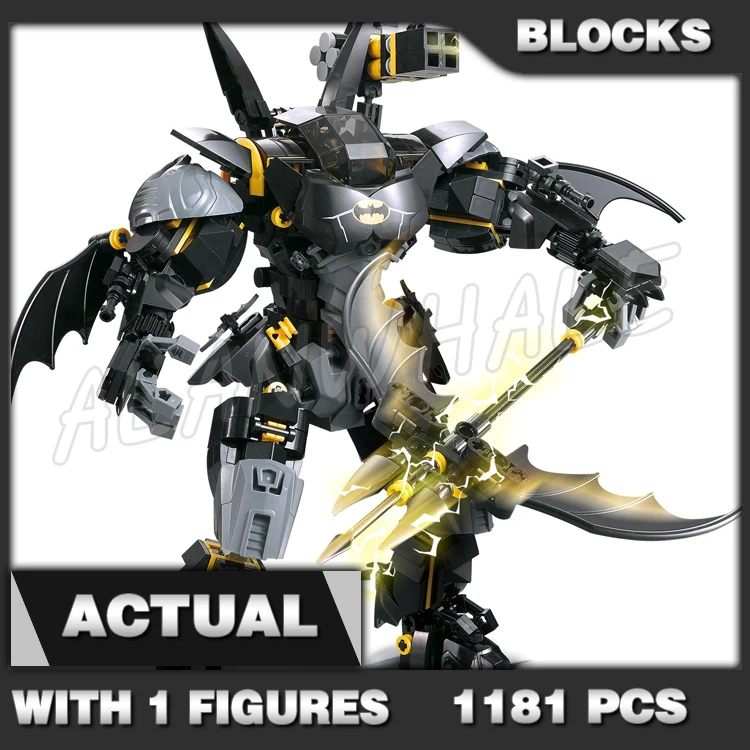 1181pcs Super Fighter BatMech Black Robot Joints Movable garage Platform Base 7143 Building Blocks Toy Compatible Kids Brick
1181pcs Super Fighter BatMech Black Robot Joints Movable garage Platform Base 7143 Building Blocks Toy Compatible Kids Brick