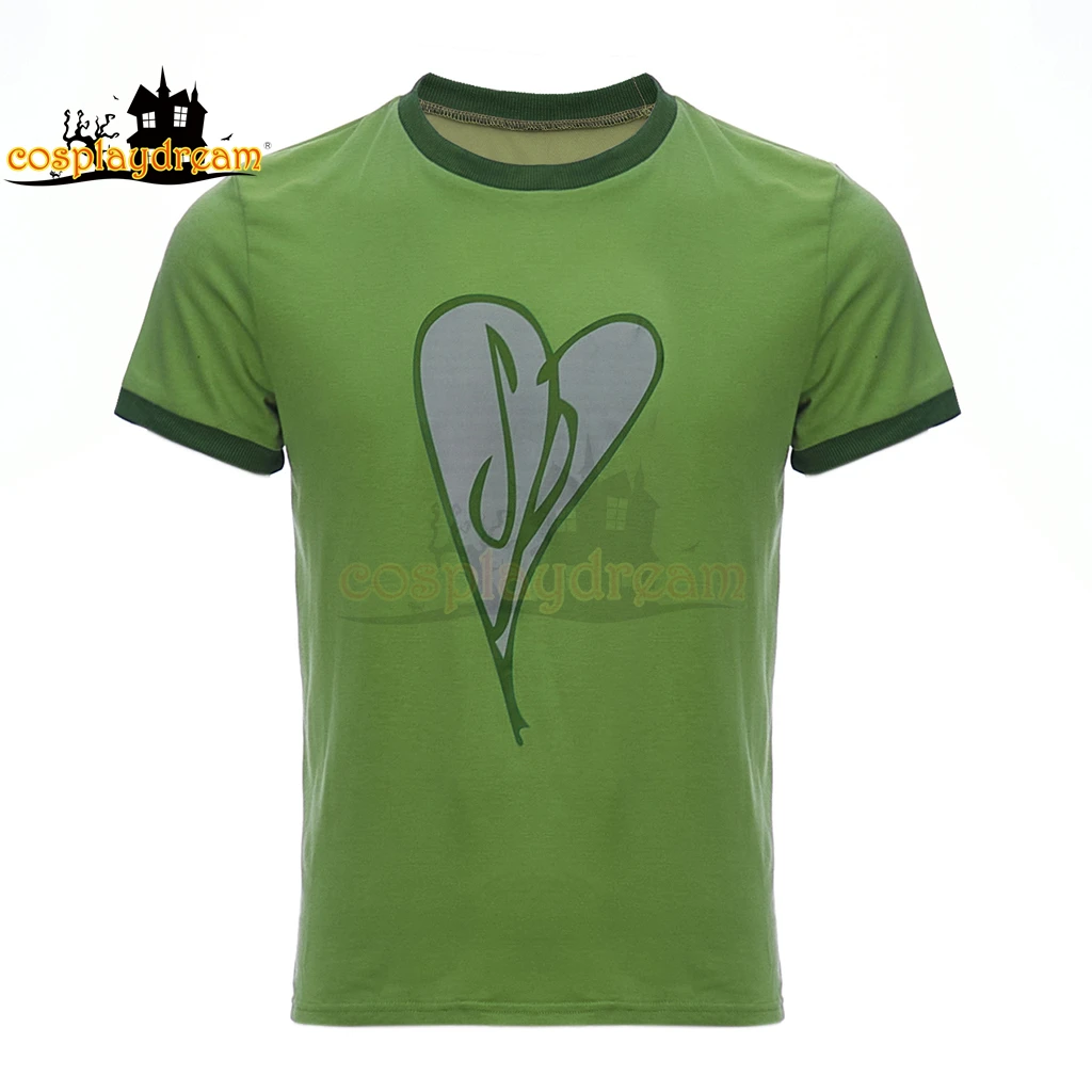 Scott Pilgrim Cosplay Costume Green Heart Printed T-Shirt Tee Men Casual Short Sleeve Top for Halloween
Scott Pilgrim Cosplay Costume Green Heart Printed T-Shirt Tee Men Casual Short Sleeve Top for Halloween