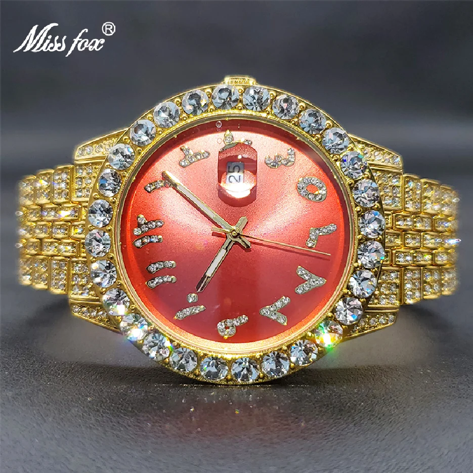 Luxo Moissanite Watch Women Luxury Fashion Multi Color Watches Hip Hop Jewelry Gift For Ladies Red Dial Shiny Elegant Timepiece
Luxo Moissanite Watch Women Luxury Fashion Multi Color Watches Hip Hop Jewelry Gift For Ladies Red Dial Shiny Elegant Timepiece