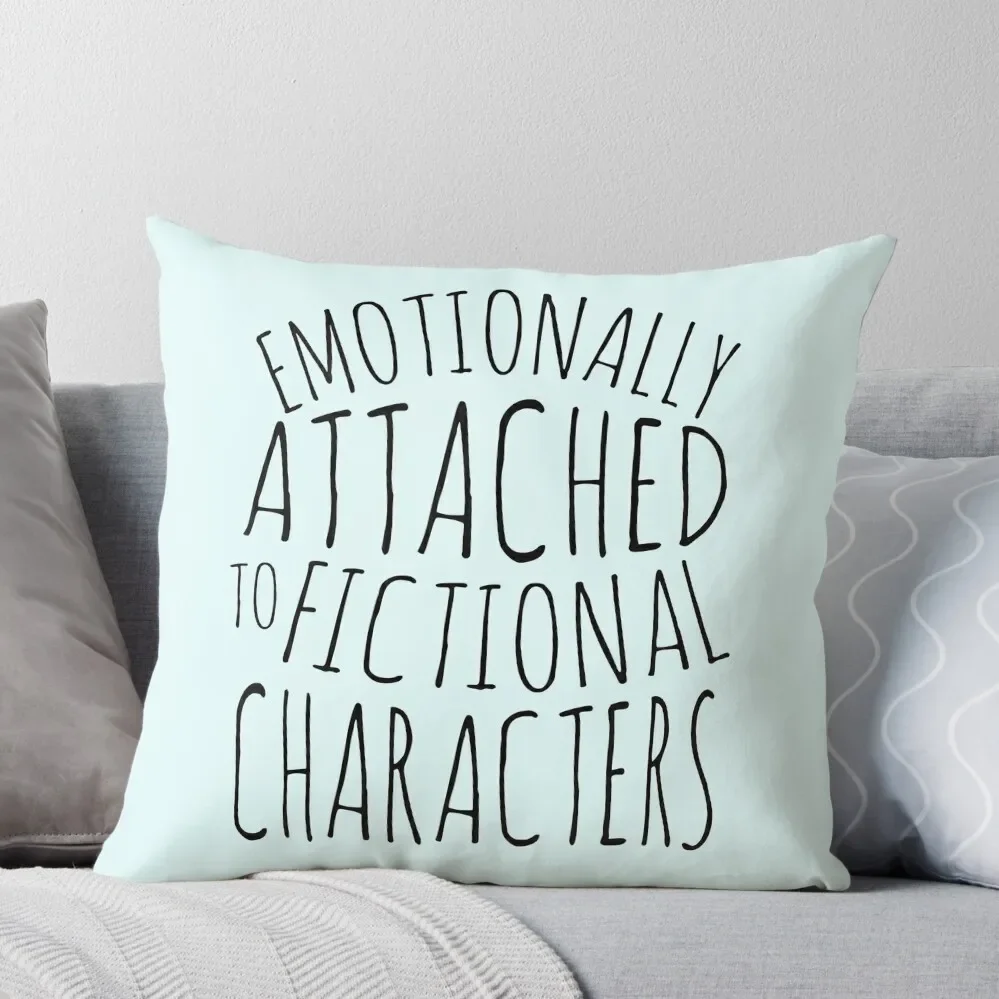 

emotionally attached to fictional characters #black Throw Pillow Cushion Cover For Sofa Cushions For Sofa