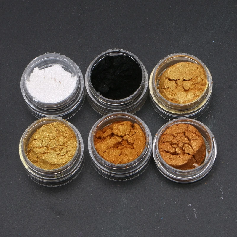 

1 Set Handmade Cosmetic Grade Pearlescent Natural Mica Mineral Powder Epoxy Resin Dye Pearl Pigment for DIY Soap