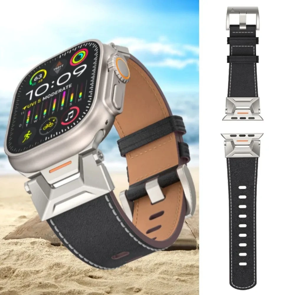 Ремешок мужской из мягкой кожи, деловой браслет для Apple Watch Ultra 2 49 мм Series 9 8 7 6 45 мм 44 мм 42 мм
Ремешок мужской из мягкой кожи, деловой браслет для Apple Watch Ultra 2 49 мм Series 9 8 7 6 45 мм 44 мм 42 мм