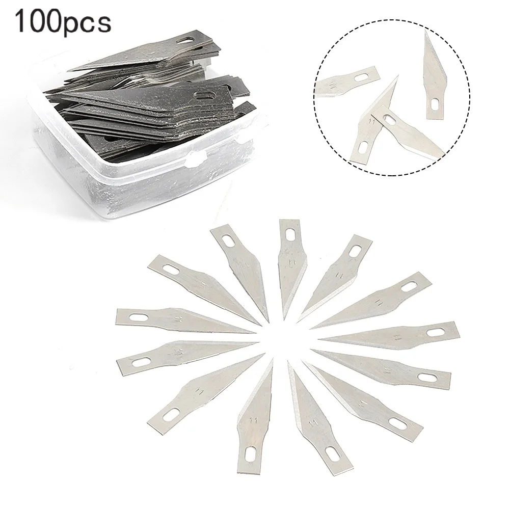 Crafts Blades Cutting DIY Equipment Replacement SK5 11# 50/100pcs Accessories Assembly Craft For X-acto Exacto
Crafts Blades Cutting DIY Equipment Replacement SK5 11# 50/100pcs Accessories Assembly Craft For X-acto Exacto