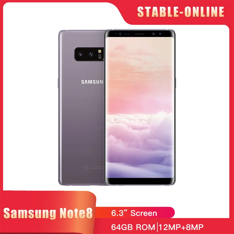 Original Samsung Galaxy Note 8 N950F N950U 4G Mobile Phone NFC 6.3" Dual 12MP 6GB RAM 64GB ROM CellPhone Octa Core SmartPhone
Original Samsung Galaxy Note 8 N950F N950U 4G Mobile Phone NFC 6.3" Dual 12MP 6GB RAM 64GB ROM CellPhone Octa Core SmartPhone