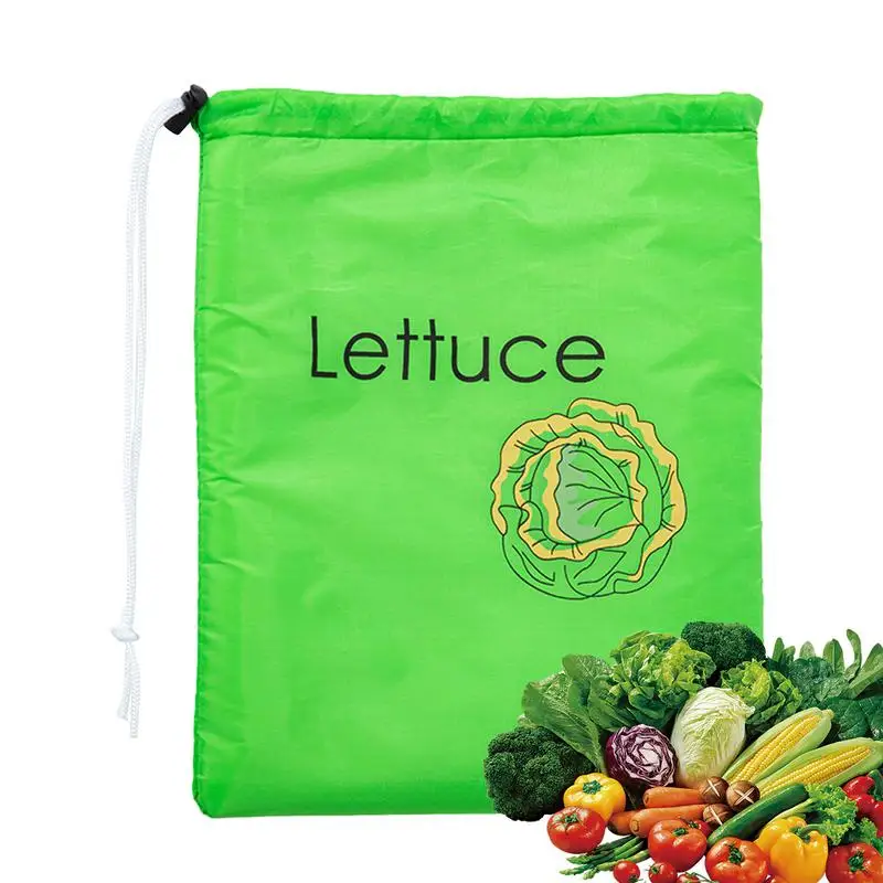 

Banana Holder Bag for Vegetables Reusable Produce Bags with Drawstring Design Durable Storage Bag Prevents Odor for Fruits and