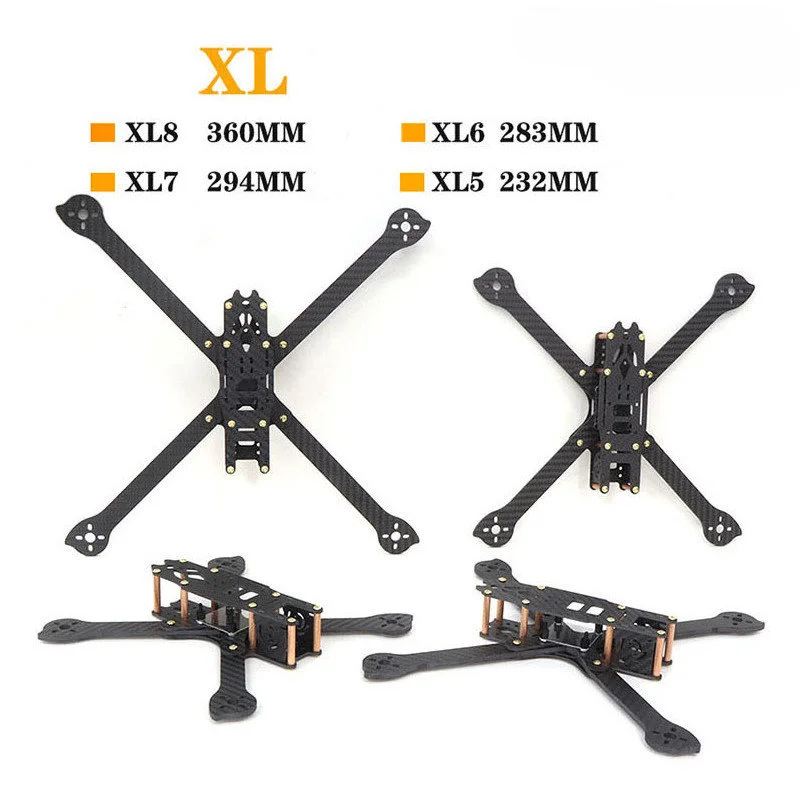 HSKRC XL5 232mm 5inch XL6 283mm 6inch XL7 294mm 7inch XL8 360mm 8inch XL9 390mm 9inch Carbon Fiber Frame Kits for FPV Freestyle
HSKRC XL5 232mm 5inch XL6 283mm 6inch XL7 294mm 7inch XL8 360mm 8inch XL9 390mm 9inch Carbon Fiber Frame Kits for FPV Freestyle