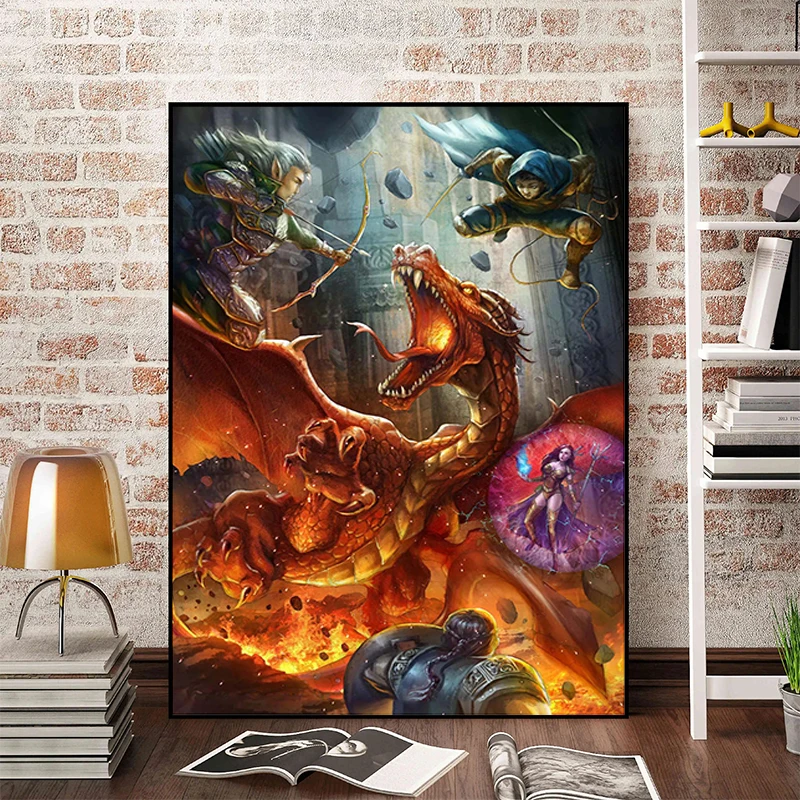 D-Dungeons D-Dragons Picture on the Wall Decor Gamer Room Decoration Home Decorations Decorative Paintings Canvas Poster Posters
D-Dungeons D-Dragons Picture on the Wall Decor Gamer Room Decoration Home Decorations Decorative Paintings Canvas Poster Posters