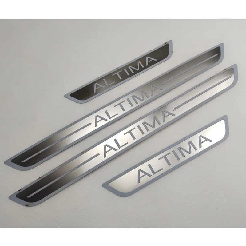 

Накладка на порог для Nissan Altima 2013-2017 2018, защитные наклейки на порог, педаль, аксессуары для стайлинга автомобиля
