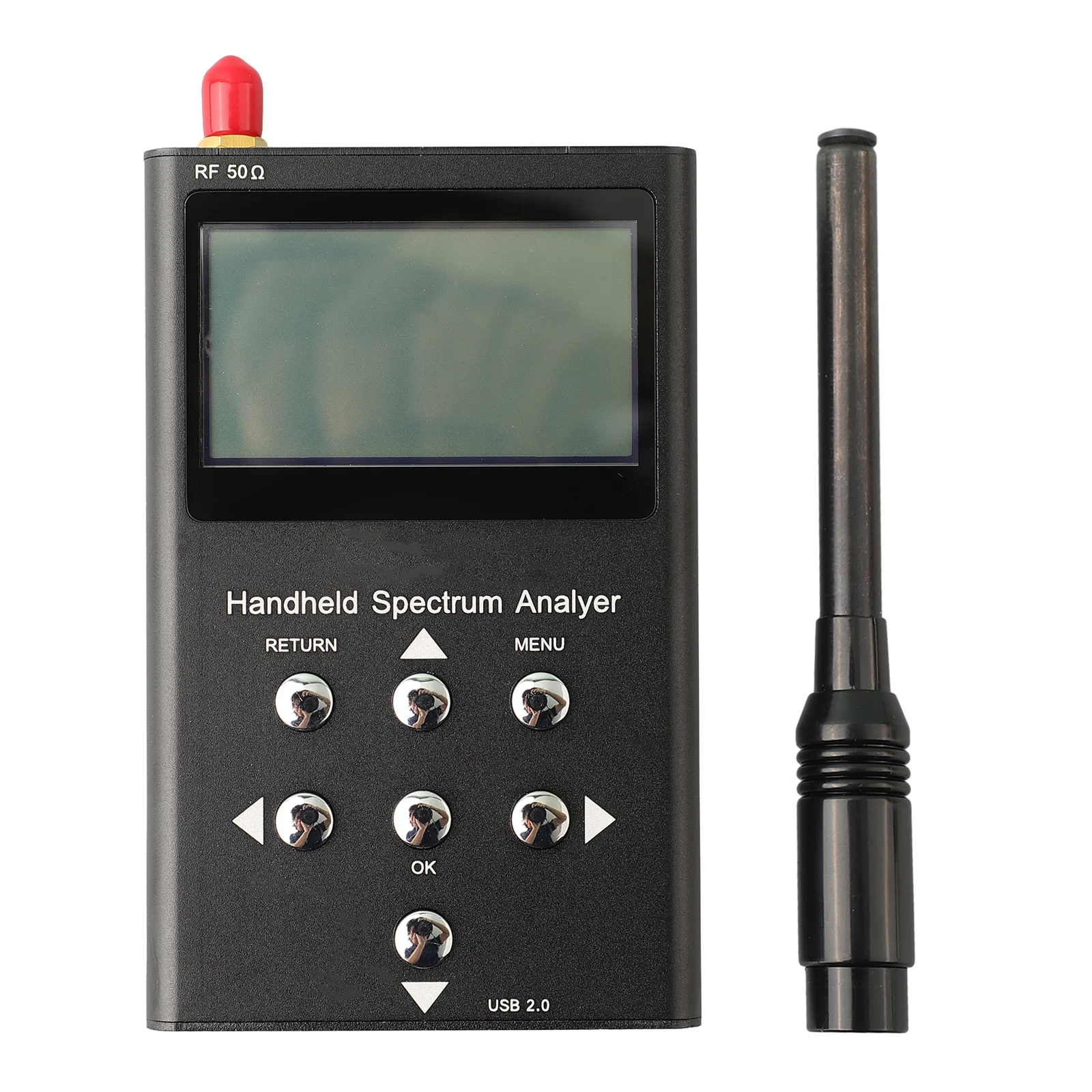 Hand Held Spectrum Analyzer 240-960MHz Oscilloscope With Backlit LCD Display A Antenna Port Portable Frequency Analyzer
Hand Held Spectrum Analyzer 240-960MHz Oscilloscope With Backlit LCD Display A Antenna Port Portable Frequency Analyzer