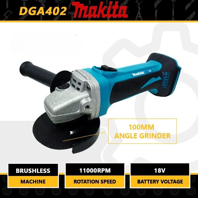 

Makita полный набор DGA402 Беспроводная угловая шлифовальная машина 18 в LXT литий-ионная многофункциональная электрическая заточка Электроинструмент перезаряжаемый