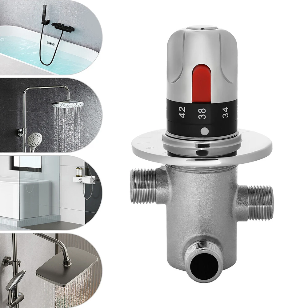 1pcs G1/2 Brass Pipe Thermostatic Mixing Valve Constant Water Temperature Shower Faucet Valve Thermostat Kitchen Tap Valve
1pcs G1/2 Brass Pipe Thermostatic Mixing Valve Constant Water Temperature Shower Faucet Valve Thermostat Kitchen Tap Valve