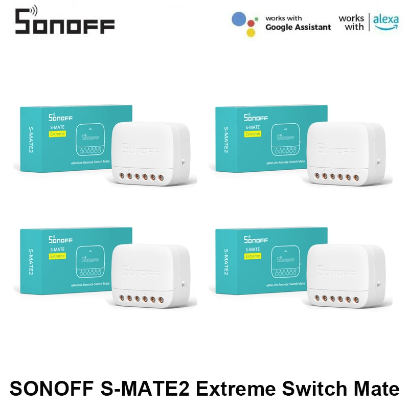 1-5pcs SONOFF Extreme Switch Mate S-MATE2 eWeLink-Remote Control via Smart Switch for Smart Home Work with Alexa Google Home
1-5pcs SONOFF Extreme Switch Mate S-MATE2 eWeLink-Remote Control via Smart Switch for Smart Home Work with Alexa Google Home