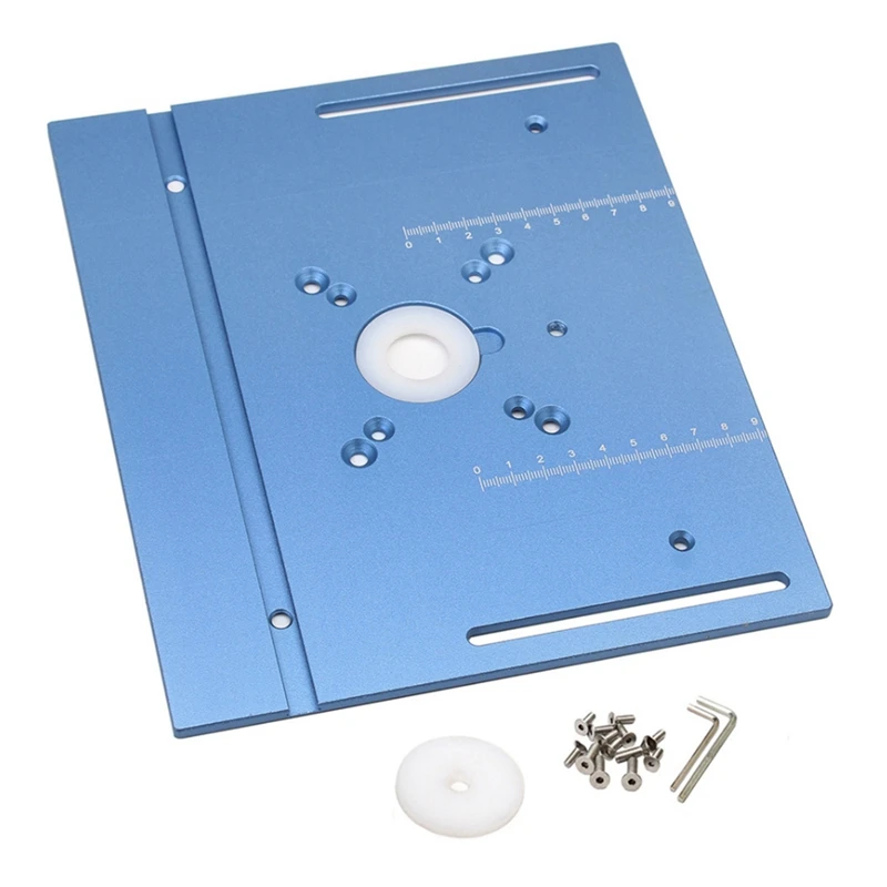 Router Table Insert Plate Woodworking Trimmer Electric Wood Milling Flip Plate for DIY Working Benche 
Router Table Insert Plate Woodworking Trimmer Electric Wood Milling Flip Plate for DIY Working Benche