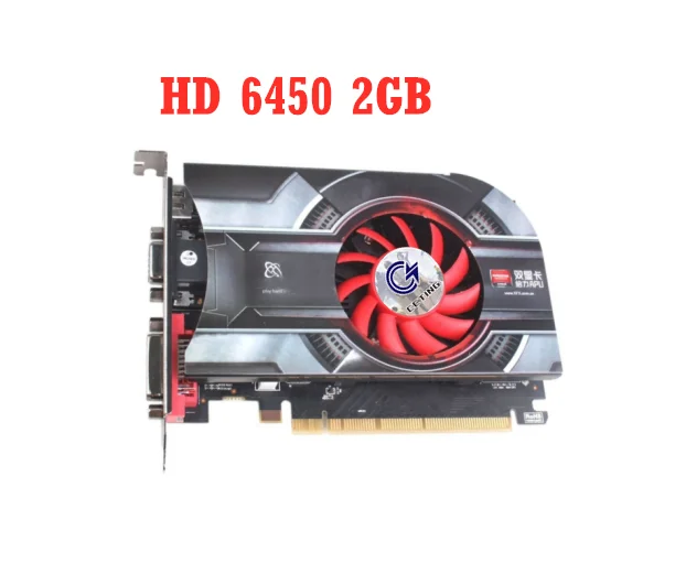 

C CCTING Video Cards HD6450 2GB GDDR3 AMD Graphics Card GPU Radeon HD 6450 Office Computer For AMD Card Map HDMI for XFX