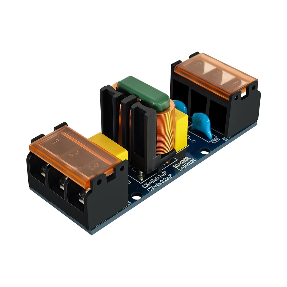 25A Power Filter EMI High-frequency One-stage Power Low-pass Filter Board Power Purifier Electrical Equipment Supplies Kits
25A Power Filter EMI High-frequency One-stage Power Low-pass Filter Board Power Purifier Electrical Equipment Supplies Kits