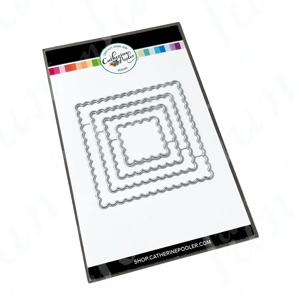 Scallop Square Die Cutting Dies Diy Making Scrapbooking Paper Card Decoration Stencil Embossing Template New Arrivals in 2023
Scallop Square Die Cutting Dies Diy Making Scrapbooking Paper Card Decoration Stencil Embossing Template New Arrivals in 2023