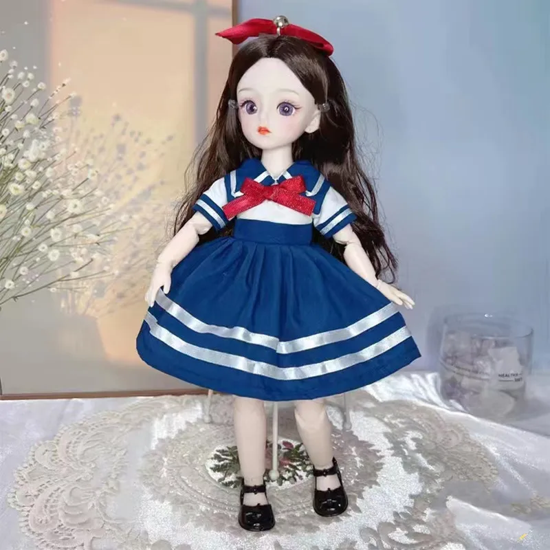 30cm Kawaii BJD Doll Girl 6 Points Joint Movable Doll with Fashion Clothes Soft Hair Dress Up Girl Toys Birthday Gift Doll New
30cm Kawaii BJD Doll Girl 6 Points Joint Movable Doll with Fashion Clothes Soft Hair Dress Up Girl Toys Birthday Gift Doll New