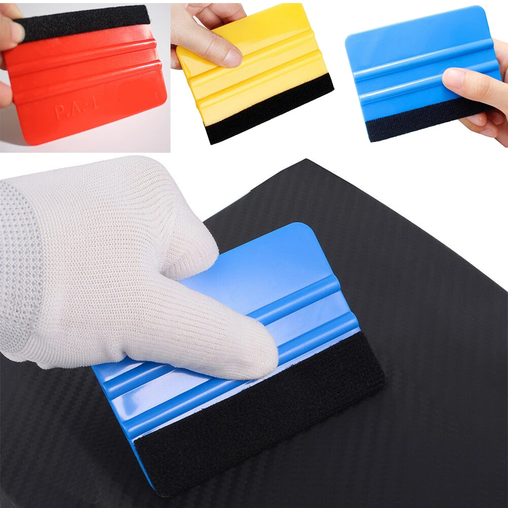 

1x Felt Edge Squeegee 4 Inch Car Vinyl Scraper Styling Vinyl Wrapping Spatula Tool Scratch Free Squeegee Wall Stickers Smoother