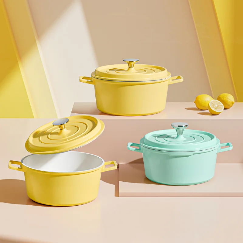 4 Colors Enamel Pot Cast Iron Saucepan Pots for Kitchen Cooking Pots Set Kitchenware Non-stick Cookware Food Ceramic Dining Bar
4 Colors Enamel Pot Cast Iron Saucepan Pots for Kitchen Cooking Pots Set Kitchenware Non-stick Cookware Food Ceramic Dining Bar