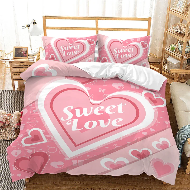 Home Textile Luxury 3D Sweet Love Print 2/3Pcs Kids Adult Duvet Cover Pillowcase Bedding Set Single Queen and King AU/EU/US Size
Home Textile Luxury 3D Sweet Love Print 2/3Pcs Kids Adult Duvet Cover Pillowcase Bedding Set Single Queen and King AU/EU/US Size