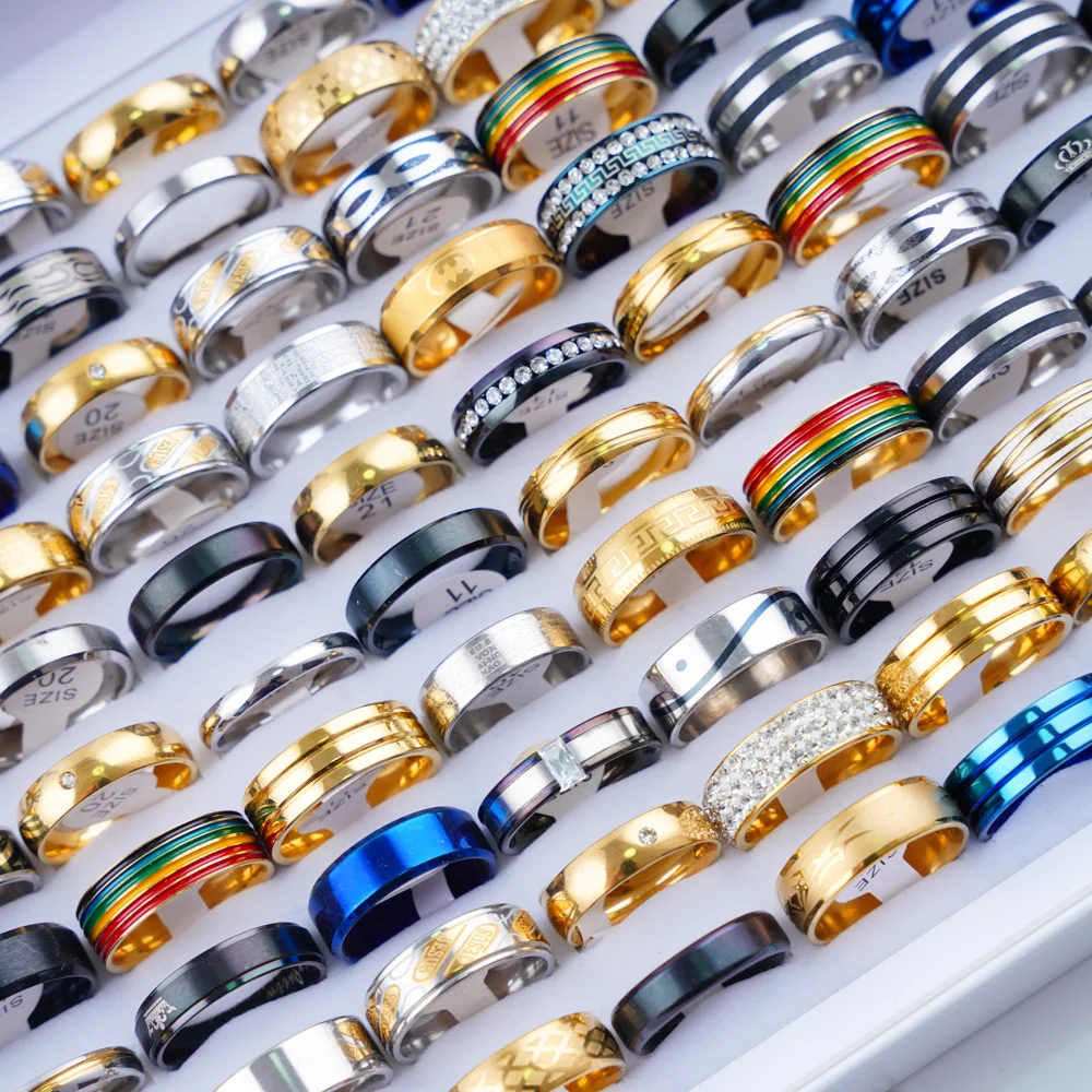 10/20Pcs/Lot Fashion Heart Stripe Stainless Steel Love Rings For Men Women Mix Style Party Gifts Jewelry Accessories 5 Mallzona Sc1d4a4f819b846fc89c93554df4232b91 10/20Pcs/Lot Fashion Heart Stripe Stainless Steel Love Rings For Men Women Mix Style Party Gifts Jewelry Accessories Mallzona