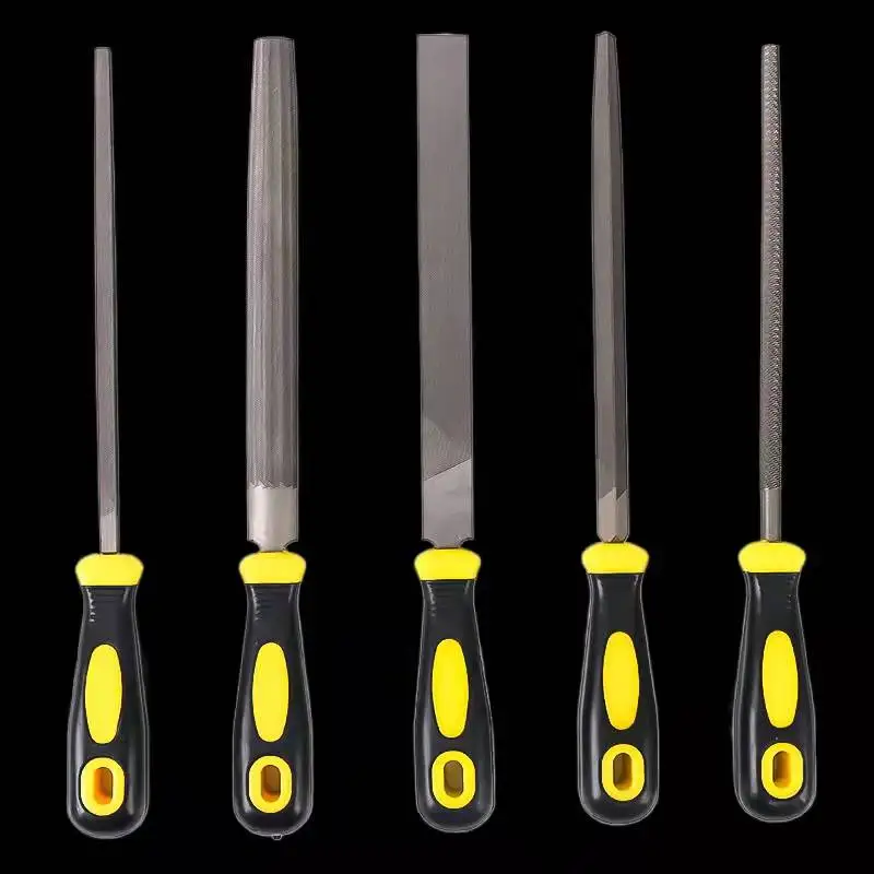 6/8/10/12 Inch Steel File Woodworking Triangle Semicircle Square File High Carbon Steel Forged Grinding Tool With Rubber Handle
6/8/10/12 Inch Steel File Woodworking Triangle Semicircle Square File High Carbon Steel Forged Grinding Tool With Rubber Handle