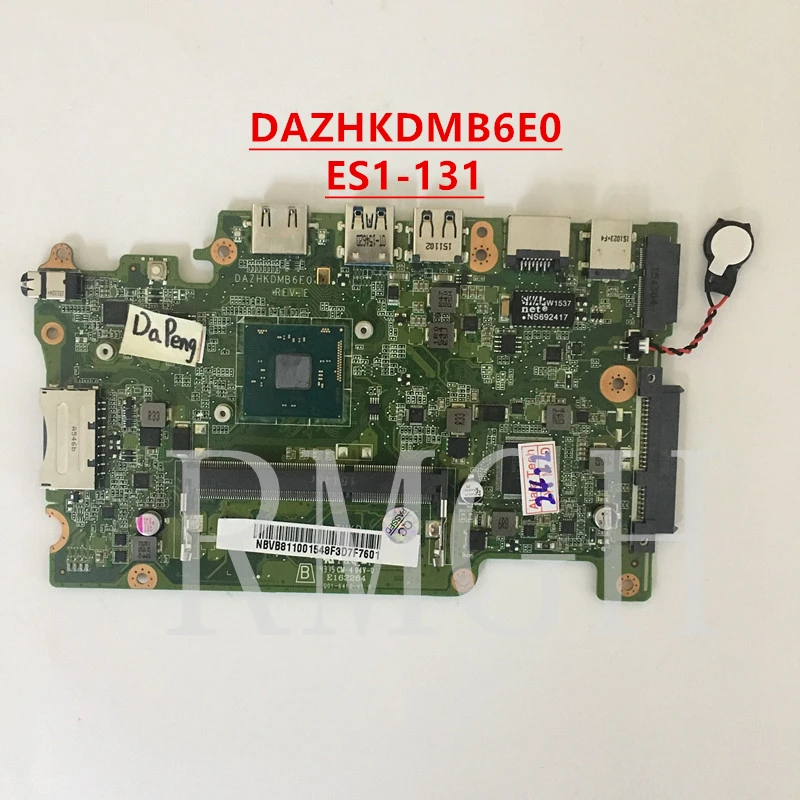 Оригинальная материнская плата DAZHKDMB6E0 NBMYK11005 с процессором материнская плата для Acer Aspire ES1-131 B116-M ZHKD
Оригинальная материнская плата DAZHKDMB6E0 NBMYK11005 с процессором материнская плата для Acer Aspire ES1-131 B116-M ZHKD