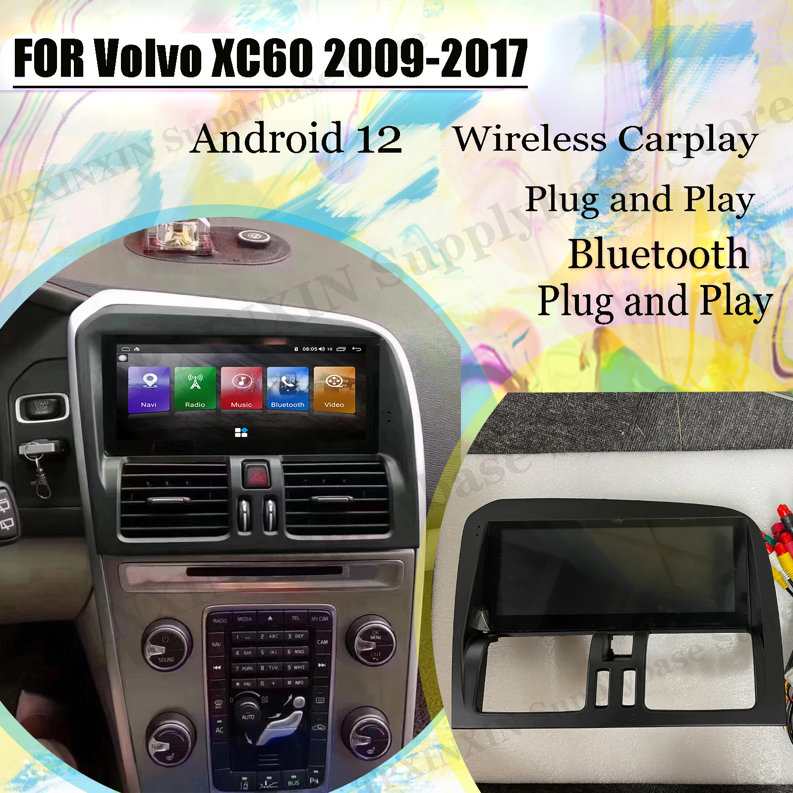 Мультимедийный плеер 8 + 256 ГБ LHD Android 12 для Volvo XC60 2009 2010 2011 2012 2013 2014 2016 2015 2017 радио Coche с Bluetooth
Мультимедийный плеер 8 + 256 ГБ LHD Android 12 для Volvo XC60 2009 2010 2011 2012 2013 2014 2016 2015 2017 радио Coche с Bluetooth