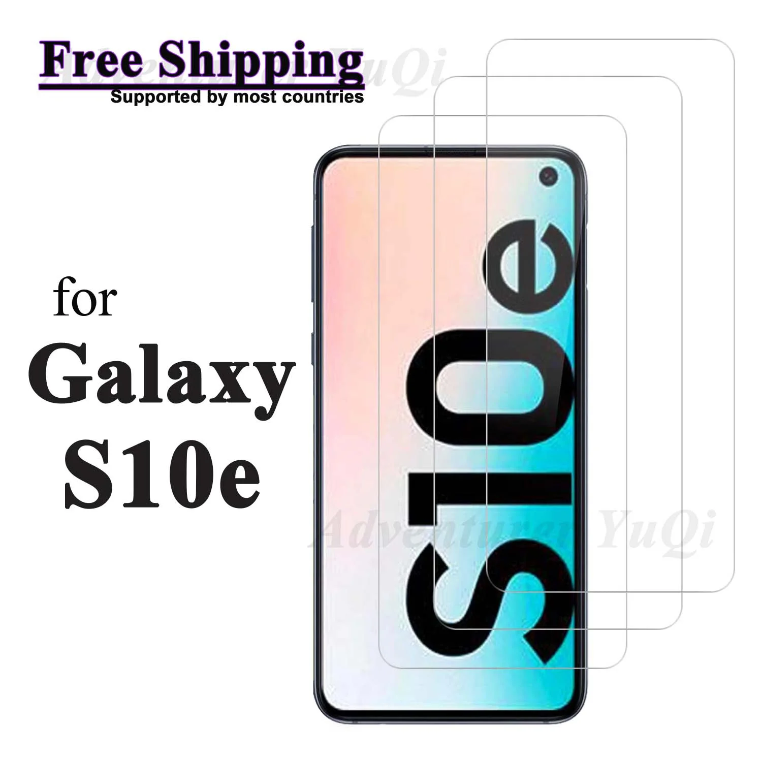

Screen Protector for Galaxy S10e Samsung, Tempered Glass HD 9H Transparent Ultra Clear Anti Scratch Case Friendly