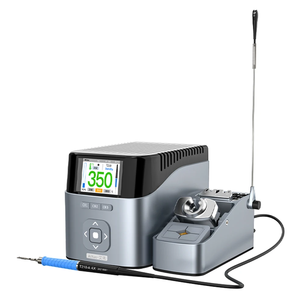100W LCD Display Dual Channel Smart Soldering Station For Phone BGA Chip Repair Solder Tool With T210 Handle Iron Tip Aixun T410
100W LCD Display Dual Channel Smart Soldering Station For Phone BGA Chip Repair Solder Tool With T210 Handle Iron Tip Aixun T410