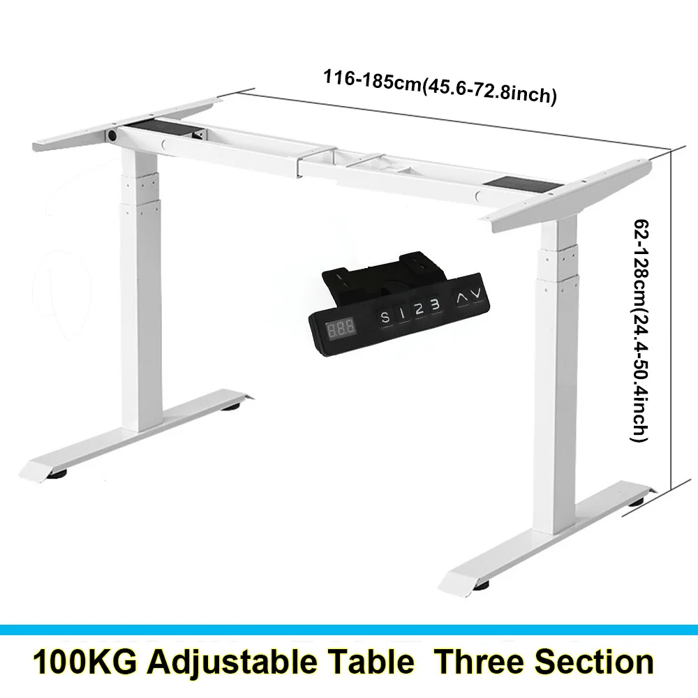 

Height Adjustable Electric Lifting Desk Dual Motor Two/Three Section Sit Standing Desk Frame for Stand Up Office Gaming Table
