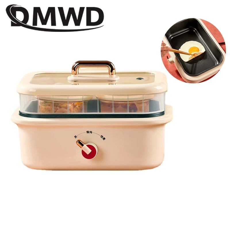 

Multifunction Electric Cooker Non-stick Steak Grill Food Steamer Omelette Frying Pan Pasta Noodles Cooking Water Stew Hot Pot EU