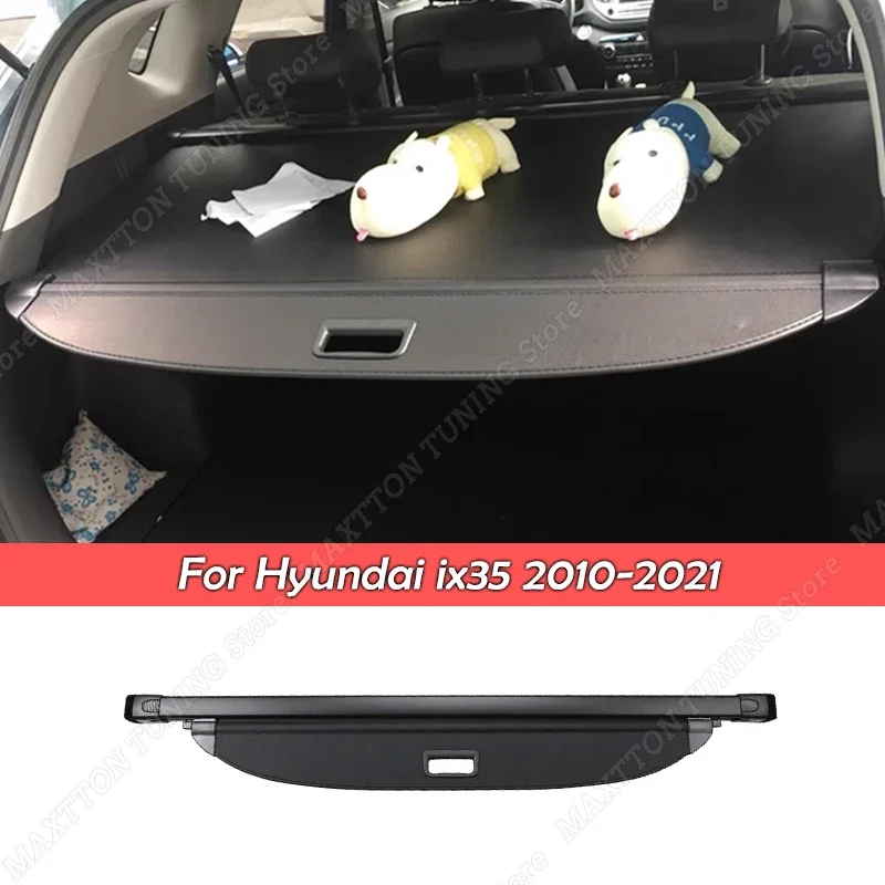 

Car Trunk Cargo Cover For Hyundai ix35 2010-2021 Security Shield Rear Luggage Carrier Curtain Retractable Partition PU Leather