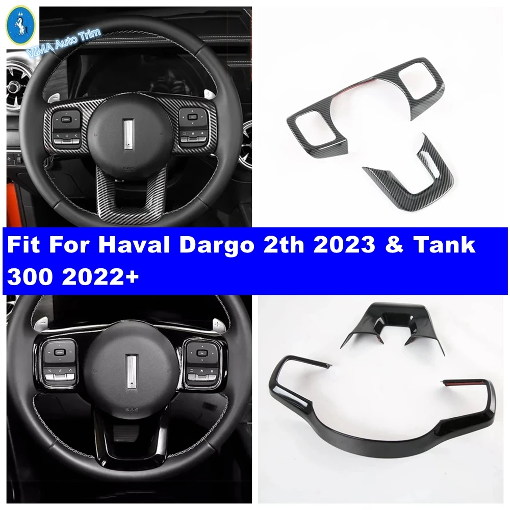 Car Steering Wheel Frame Decoration Cover Trim Fit For Haval Dargo 2th 2023 2024 / Tank 300 2022 2023 Black Accessories Interior
Car Steering Wheel Frame Decoration Cover Trim Fit For Haval Dargo 2th 2023 2024 / Tank 300 2022 2023 Black Accessories Interior