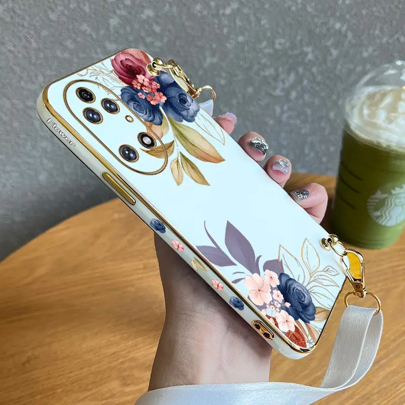 Flamboyant Rose Lanyard Plating Phone Case For Huawei P50 P40 P30 P40 Lite P20 Pro Nova 10SE 9SE Mate 50 40 30 Pro Cover
Flamboyant Rose Lanyard Plating Phone Case For Huawei P50 P40 P30 P40 Lite P20 Pro Nova 10SE 9SE Mate 50 40 30 Pro Cover
