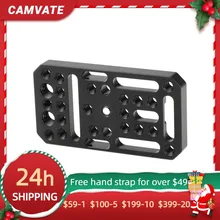 CAMVATE Multipurpose Cheese Plate Extension Platform With 1/4" & 3/8" Threads & Mounting Grooves For Camera Cage DIY Configuring
CAMVATE Multipurpose Cheese Plate Extension Platform With 1/4" & 3/8" Threads & Mounting Grooves For Camera Cage DIY Configuring