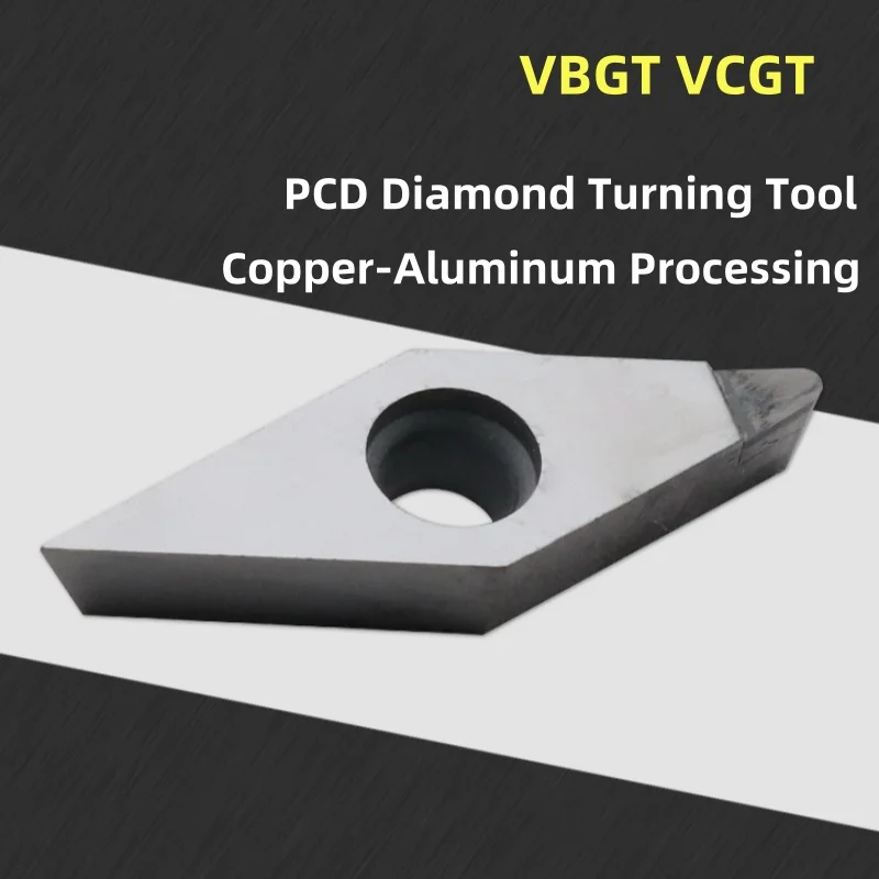 

1PCS VBGT 1103 VCGT 1604 04 08 12 PCD CNC Cutting Aluminum Copper Processing Boring Turning Tool Diamond Insert for SVXC Holder