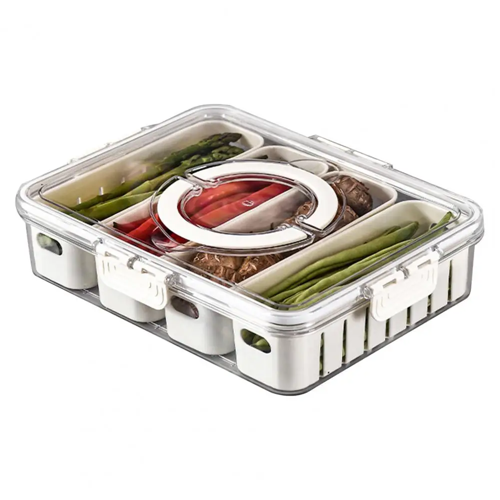 Fruit Drainer Double-layer Crisper Box with Drain Basket Lock Design for Fruit Vegetable Storage Washing Preservation Fridge 
Fruit Drainer Double-layer Crisper Box with Drain Basket Lock Design for Fruit Vegetable Storage Washing Preservation Fridge