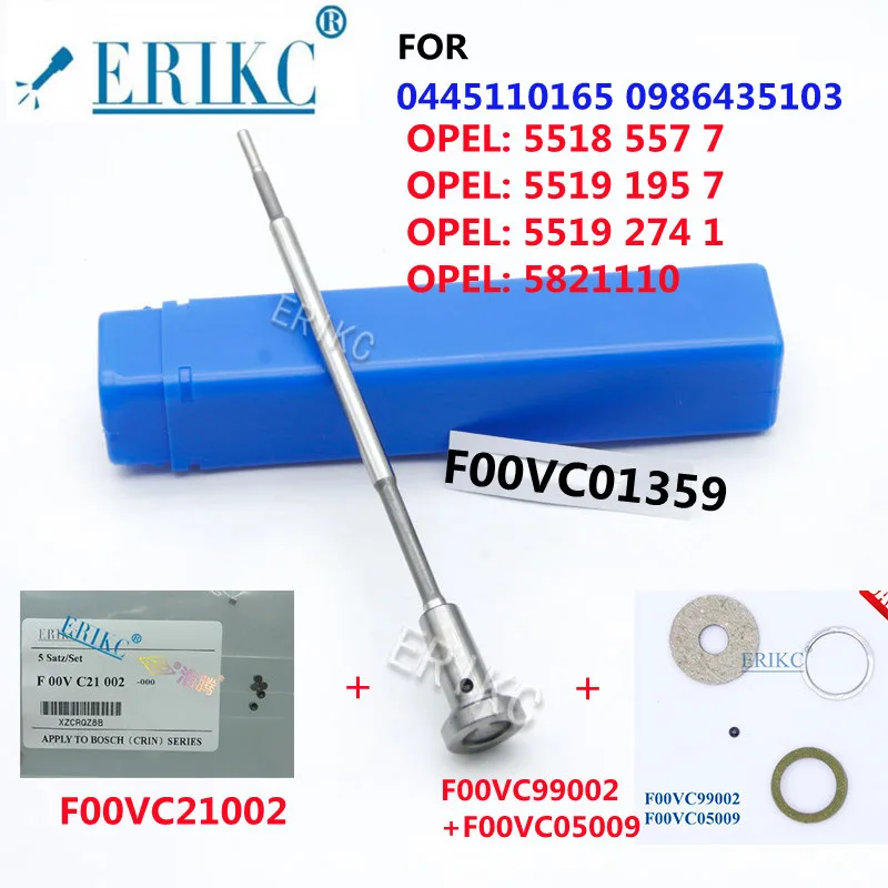 ERIKC Injector Control Valve F00VC01359 +F00VC21002 +(F00VC99002 +F00VC05009) FOR 0445110165 0986435103 OPEL: 55192741
ERIKC Injector Control Valve F00VC01359 +F00VC21002 +(F00VC99002 +F00VC05009) FOR 0445110165 0986435103 OPEL: 55192741