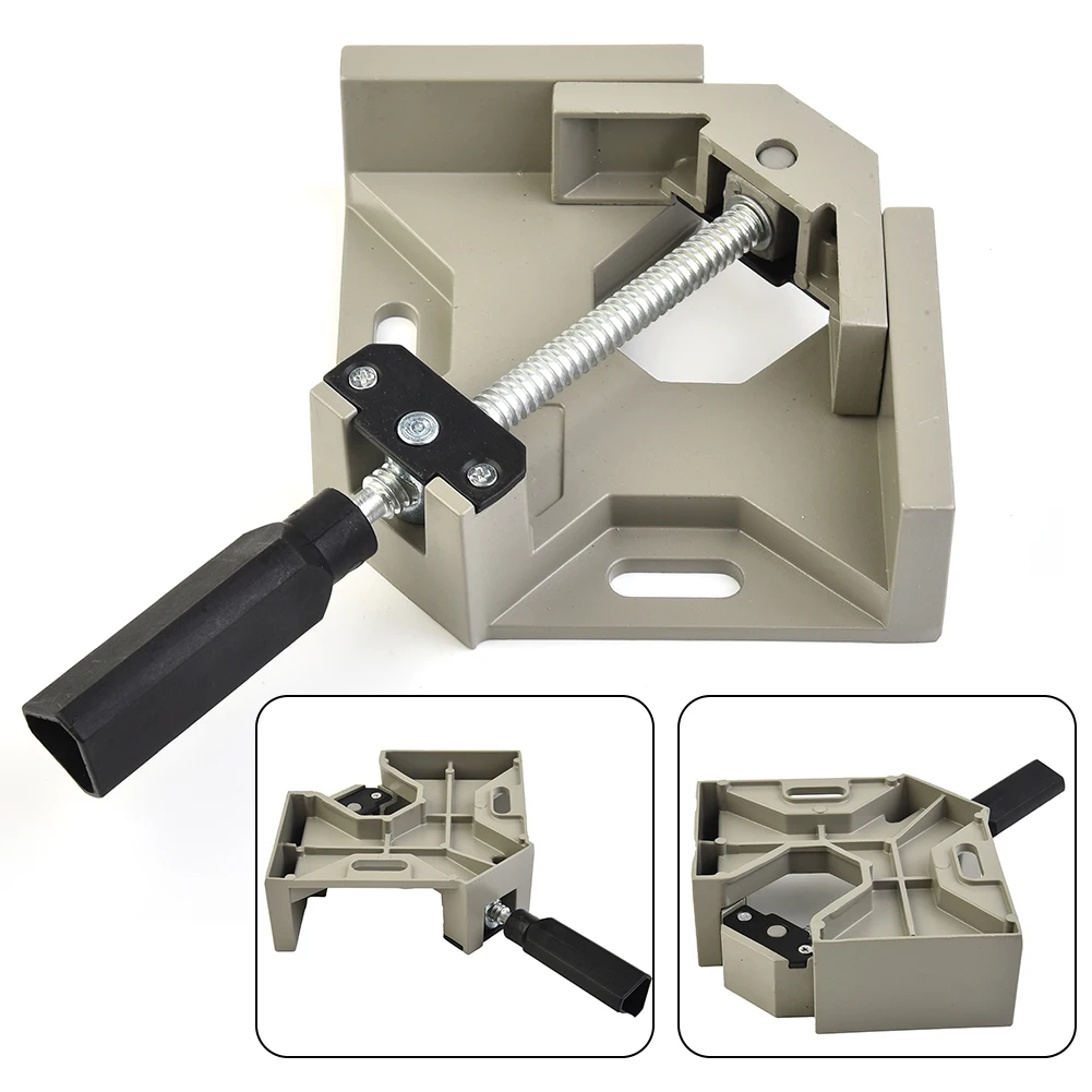Single Handle Aluminum Alloy Right Angle Clamp Photo Frame Angle Flat Pliers Rotating Spindle Screw Workshop Equipment Hand Tool
Single Handle Aluminum Alloy Right Angle Clamp Photo Frame Angle Flat Pliers Rotating Spindle Screw Workshop Equipment Hand Tool