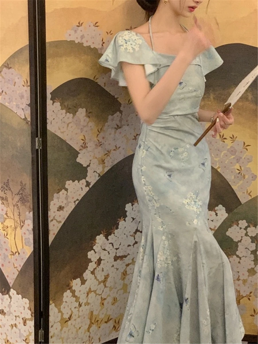 Midi Dress Women 2023 Summer New Elegant Evering Party French Vintage Ruffles Print Mermaid Female Korean Dresses Ladies Clothes
Midi Dress Women 2023 Summer New Elegant Evering Party French Vintage Ruffles Print Mermaid Female Korean Dresses Ladies Clothes