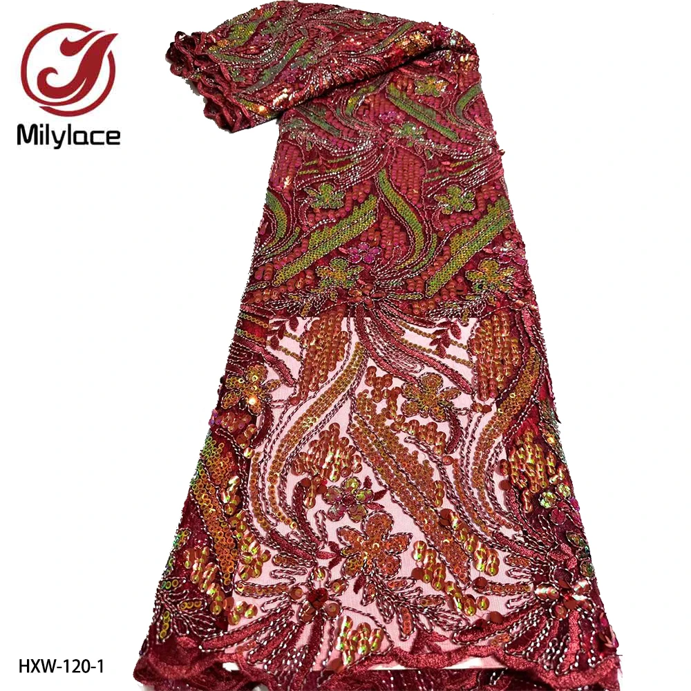 French Sequins Lace Fabric Hot Sale 2023 Embroidered African Net Mesh Lace Fabric for Women Dress HXW-120
French Sequins Lace Fabric Hot Sale 2023 Embroidered African Net Mesh Lace Fabric for Women Dress HXW-120