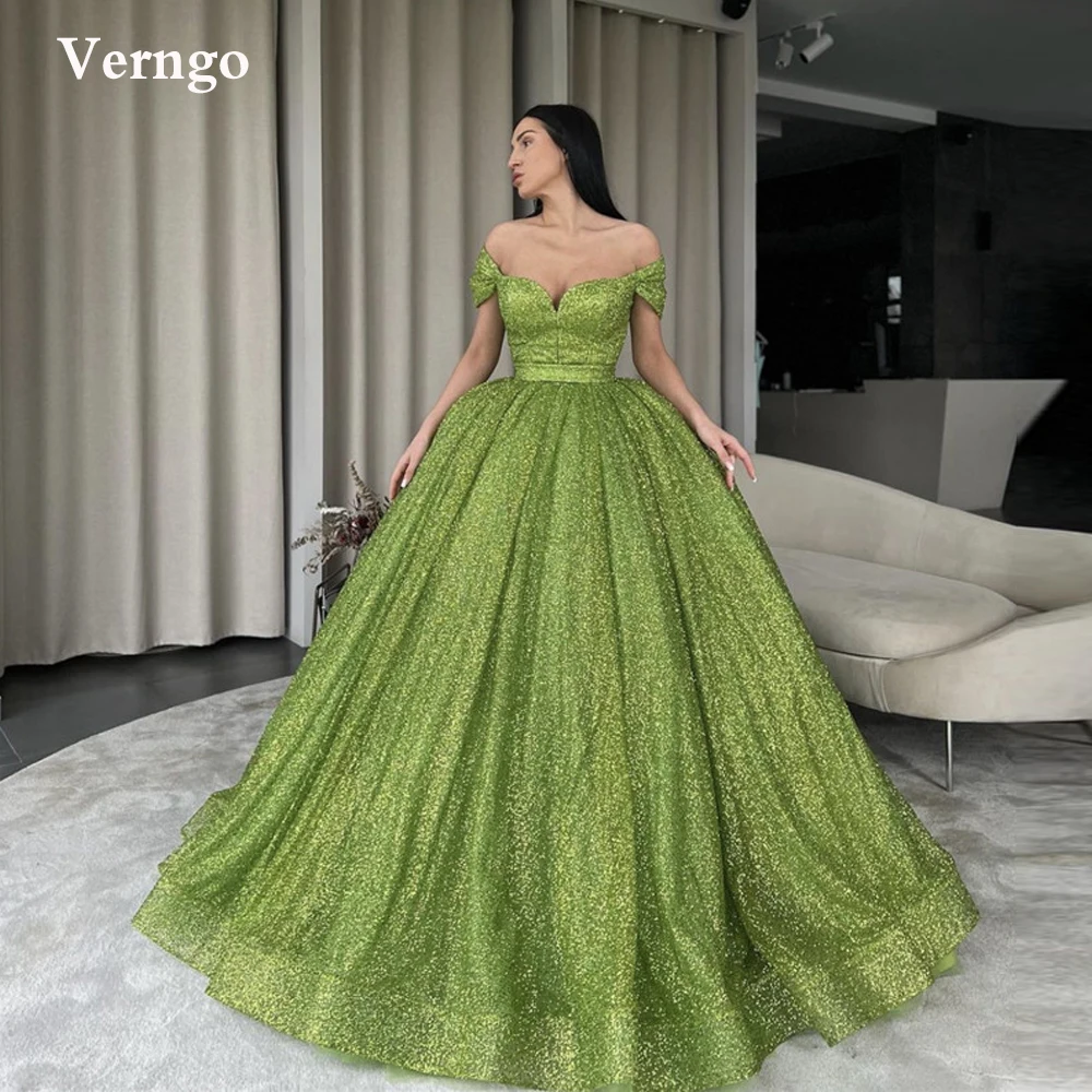 Verngo Sparkly Apple Green 2022 Glitter Prom Dresses Puff Skirt Off the Shoulder Princess Evening Quinceanera Party Ball Gowns
Verngo Sparkly Apple Green 2022 Glitter Prom Dresses Puff Skirt Off the Shoulder Princess Evening Quinceanera Party Ball Gowns