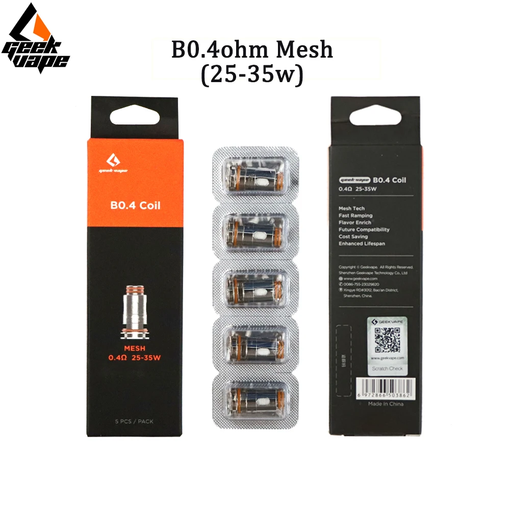 Original Geekvape B Coil Aegis Boost Coil 0.4 For B60 Aegis Boost 2/Z Nano 2/M100/H45 RTE Aegis Hero 2 Kit Electronic Cigarettes
Original Geekvape B Coil Aegis Boost Coil 0.4 For B60 Aegis Boost 2/Z Nano 2/M100/H45 RTE Aegis Hero 2 Kit Electronic Cigarettes